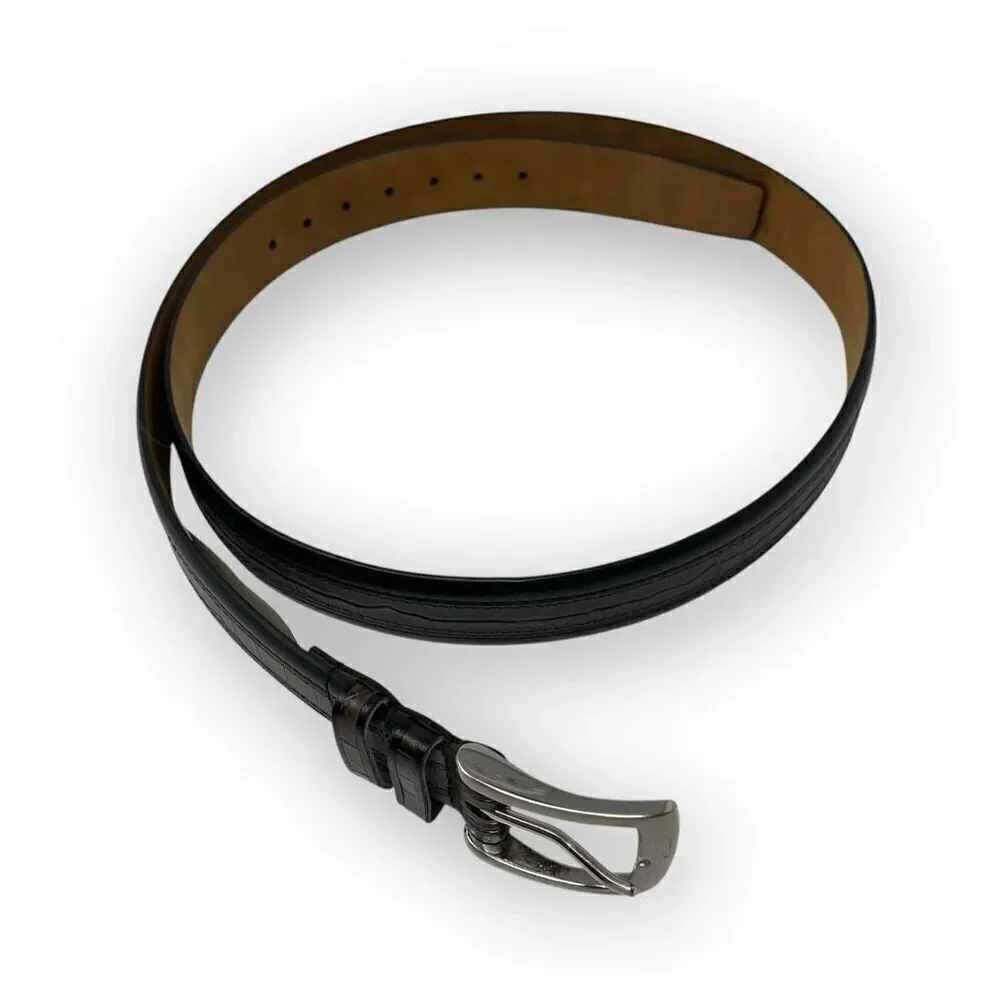 Genuine Leather Black Brown Men’s Belt Size 44”